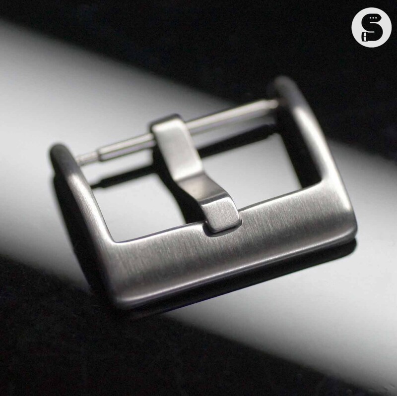 Gebürstete Edelstahl Dornschließe silber