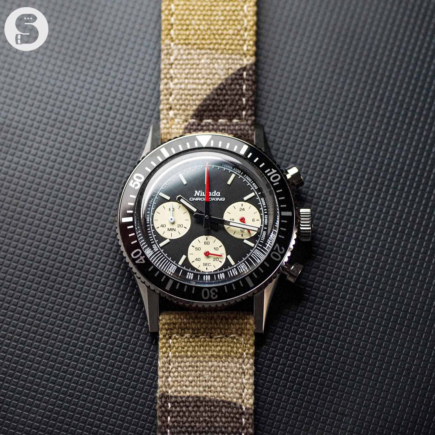 Watch strap canvas ARMY sahara