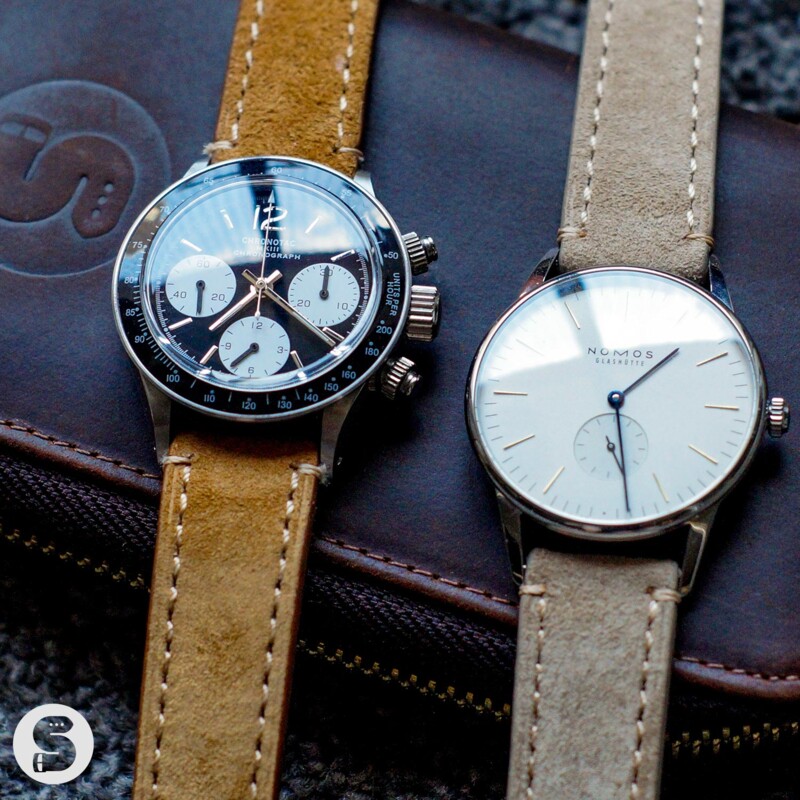 Suede leather strap