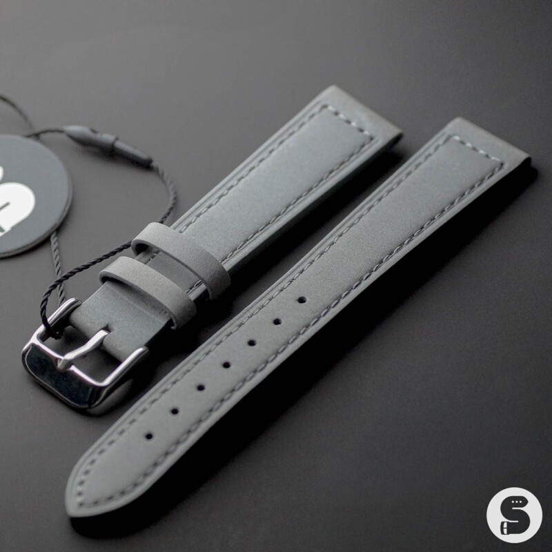 Nubuk leather watch strap PAUL